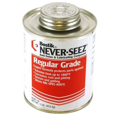 Chempoint Com Anti-Seize Compound, Regular Grade, Can, Paste NSBT-16 ANTI SEIZE 1LB
